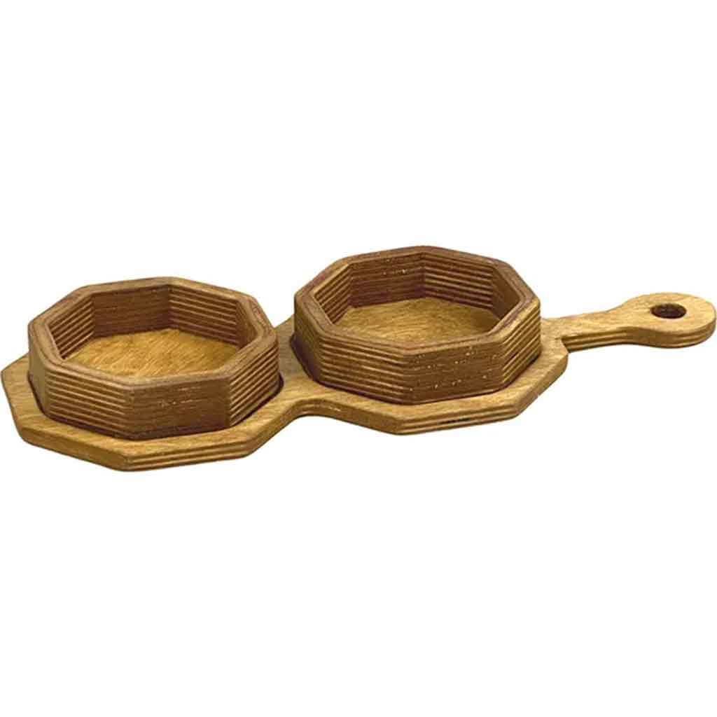 اردو خوری دوتایی چوبی